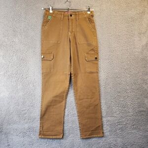 Empyre Relax Loose Fit Cargo Pants Womens Size 4 (Fits‎ 29x29) Zip Fly Beige